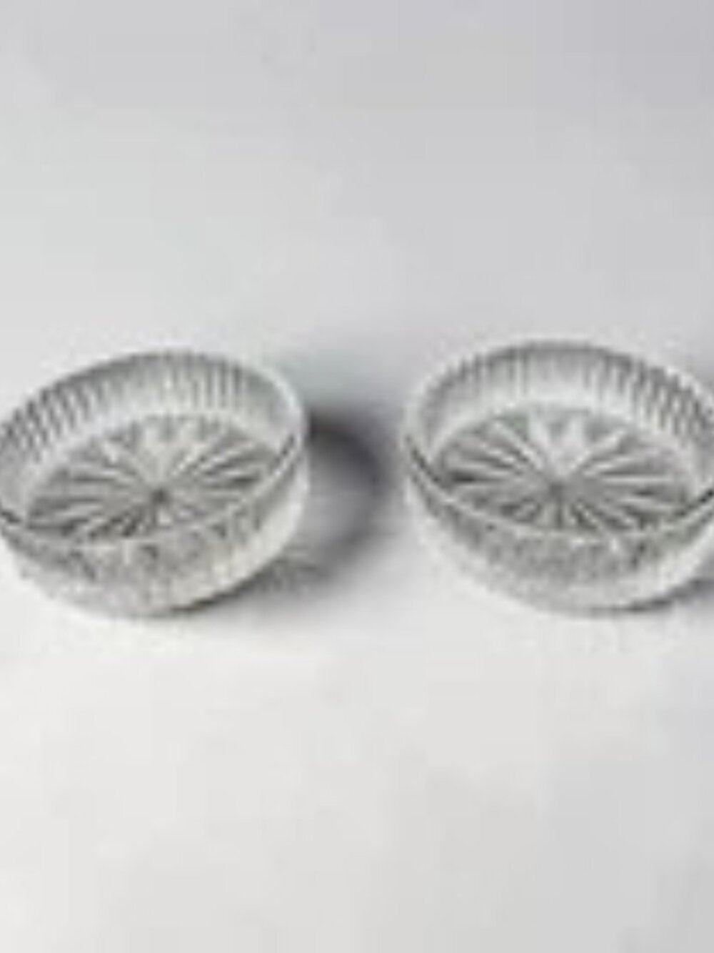 Pair of Waterford Crystal Bottle Coaster Accent Plate